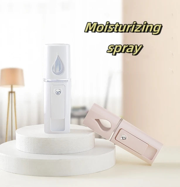 Facial Handy Nano Spray USB Rechargeable Facial Steamer Spray Mist Handy Home Use Facial Cleanser Spray