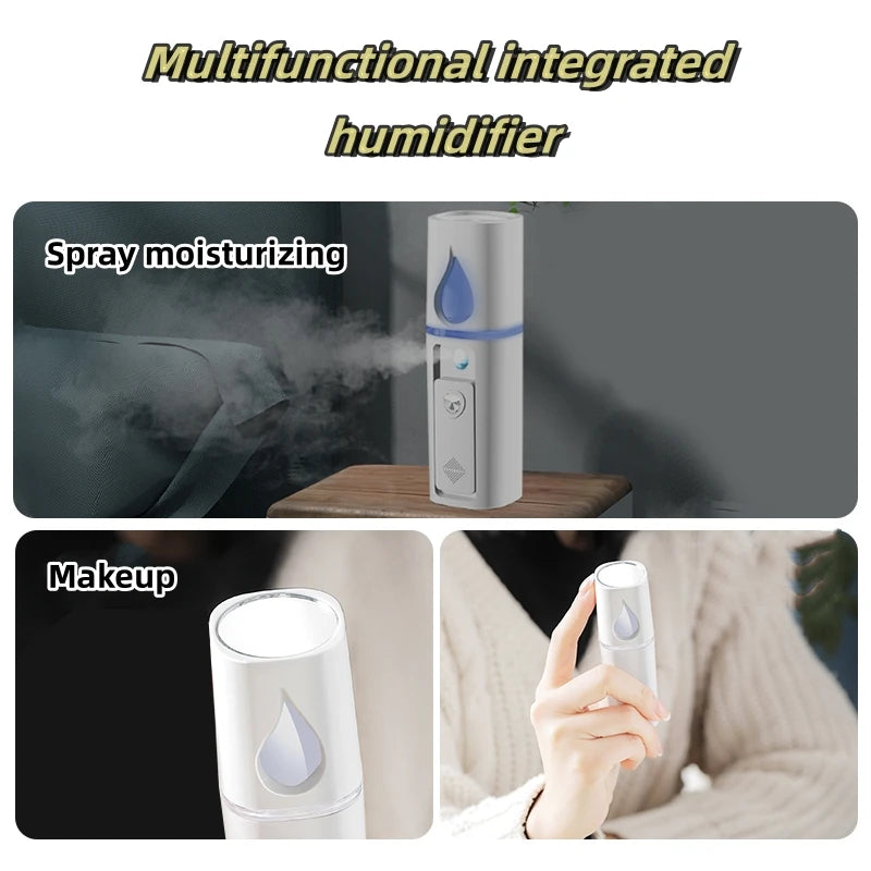 Facial Handy Nano Spray USB Rechargeable Facial Steamer Spray Mist Handy Home Use Facial Cleanser Spray