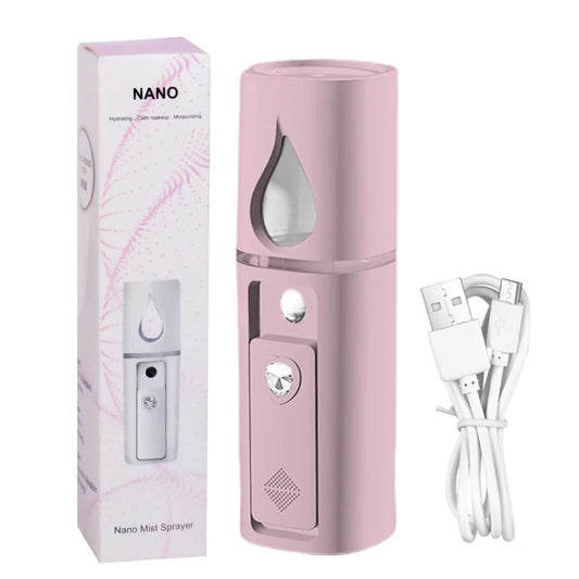 Facial Handy Nano Spray USB Rechargeable Facial Steamer Spray Mist Handy Home Use Facial Cleanser Spray